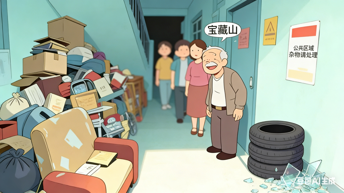 物业工作人员清理业主堆放在楼道的杂物，业主把物业公司告了！法院：正当履职，不赔！