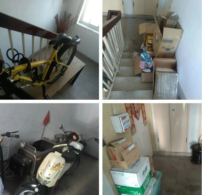 亲爱的住户：请不要把公共区域当自己家，伤害屡发生，源于堆杂物